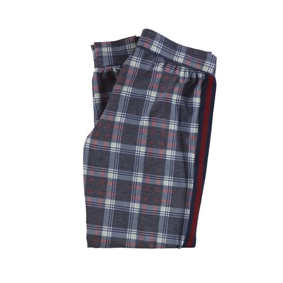 P.J. Salvage Womens Tartan Pajama Sweatpants, Blue, NWT - Picture 2 of 3